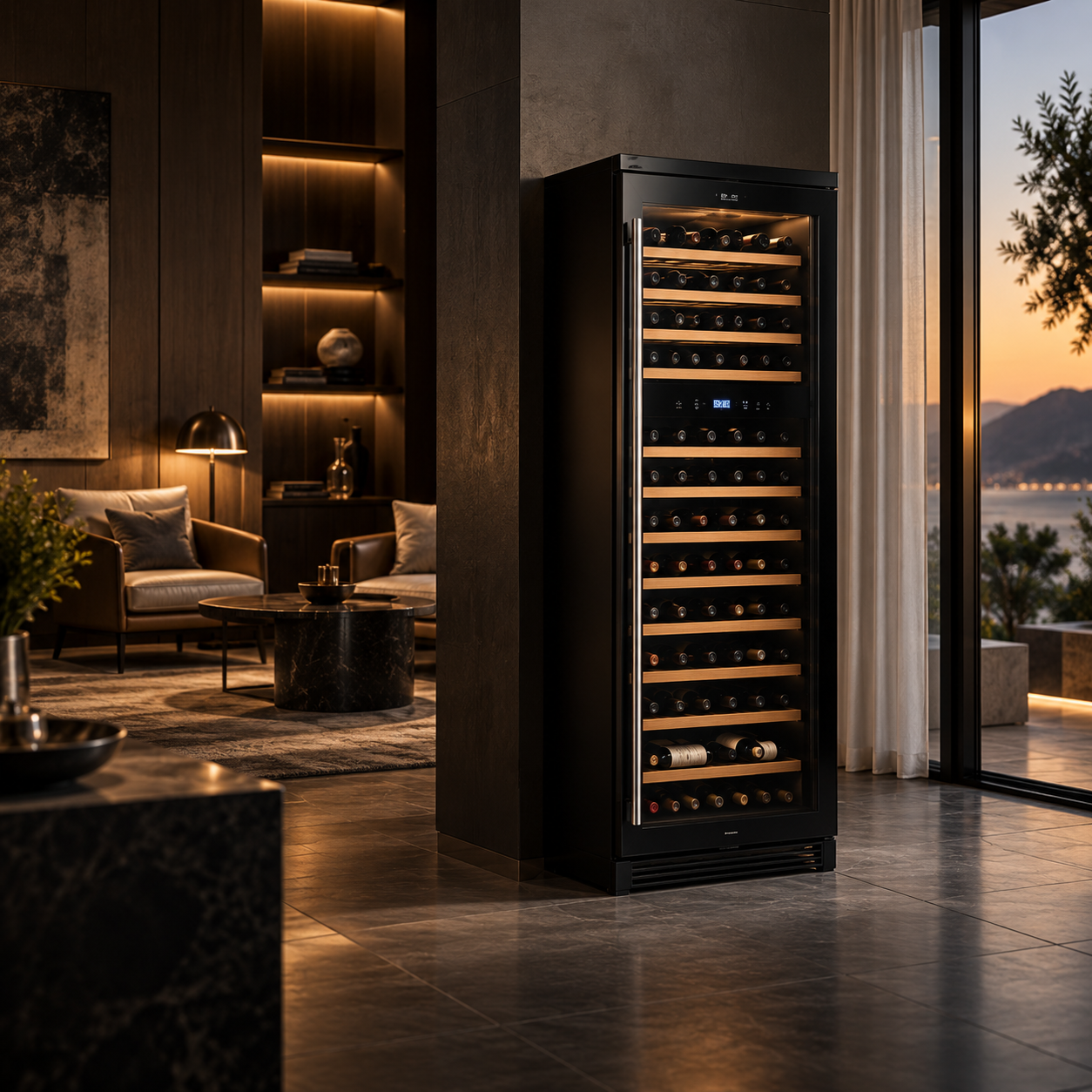 Freestanding wine coolers